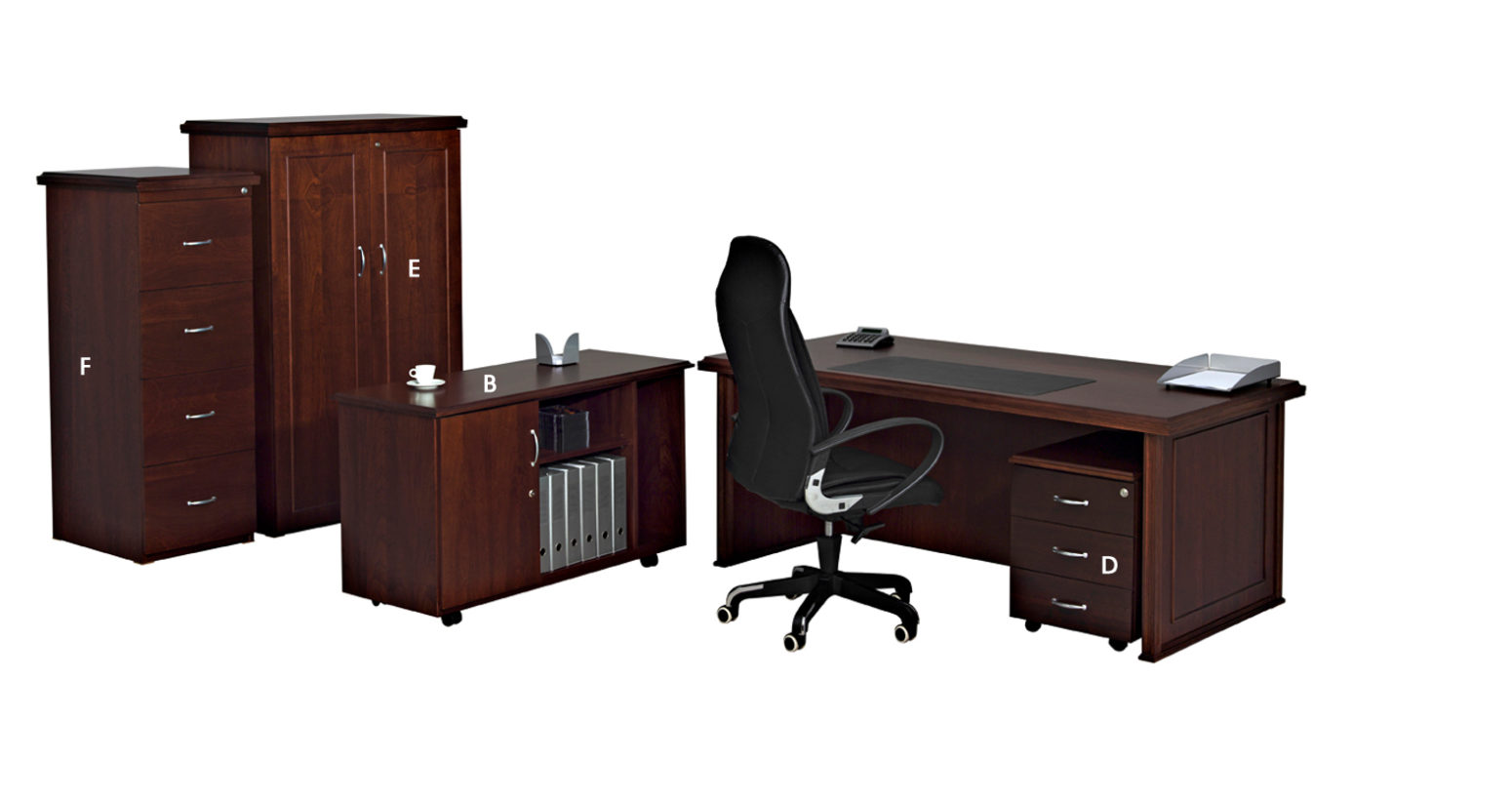 Admiral Mahogany Veneer Suite