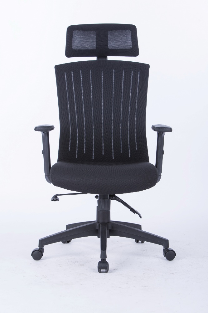 MEMPHIS Mesh Operators Chair with Headrest - Front View Low Res